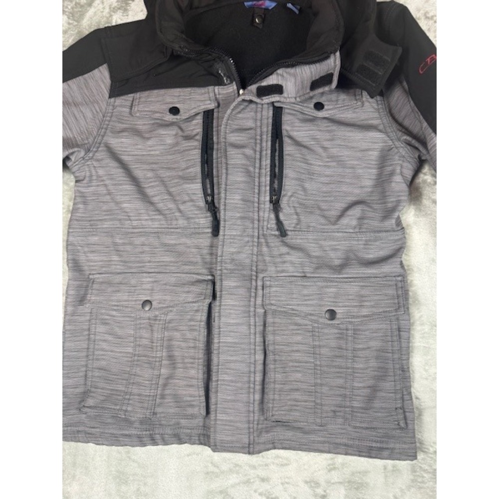 CB Sports Jacket Men's S Hooded Full Zip Fleece Lined Softshell Outdoors‎ - Picture 2 of 13
